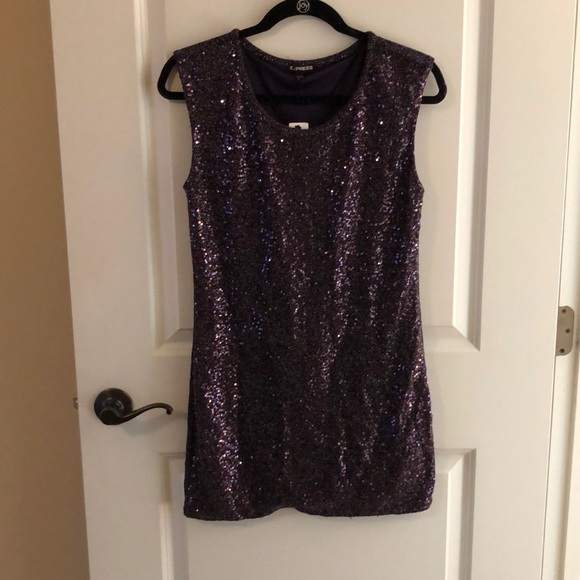 Express Dresses & Skirts - Purple sequins Express dress